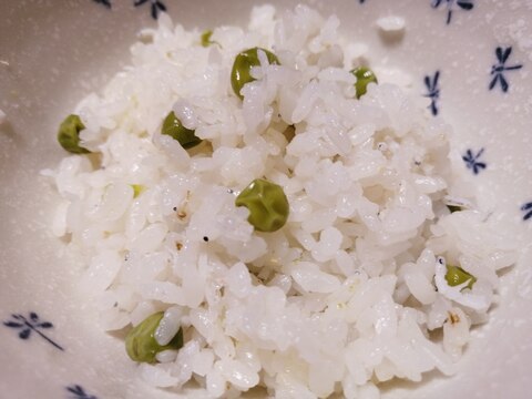 【塩のみ】グリーンピースじゃこご飯